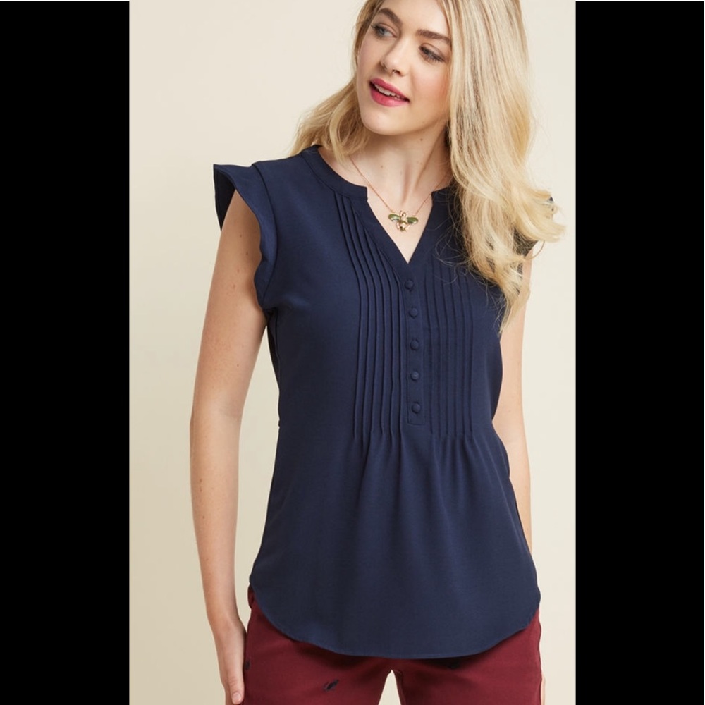ModCloth Expert In Your Zeal Button-Up Top sz 1X